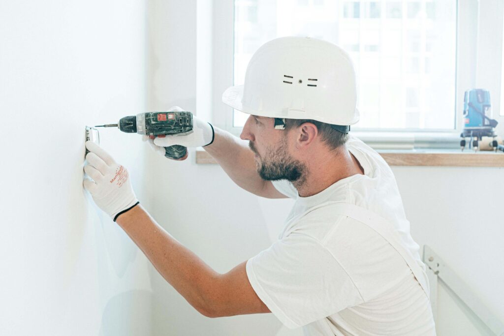 Completing home inspection repairs in a Howard County property