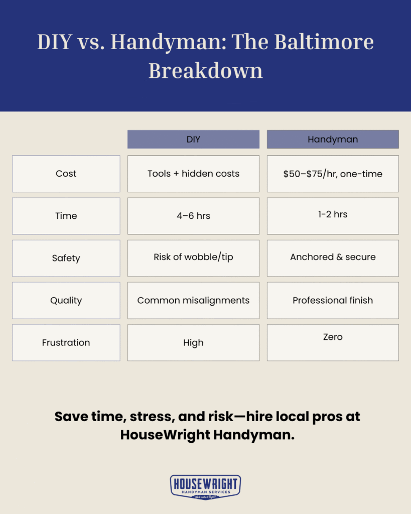 DIY vs Handyman The baltimore breakdown