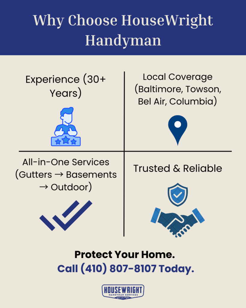 Why Choose HouseWright Handyman?