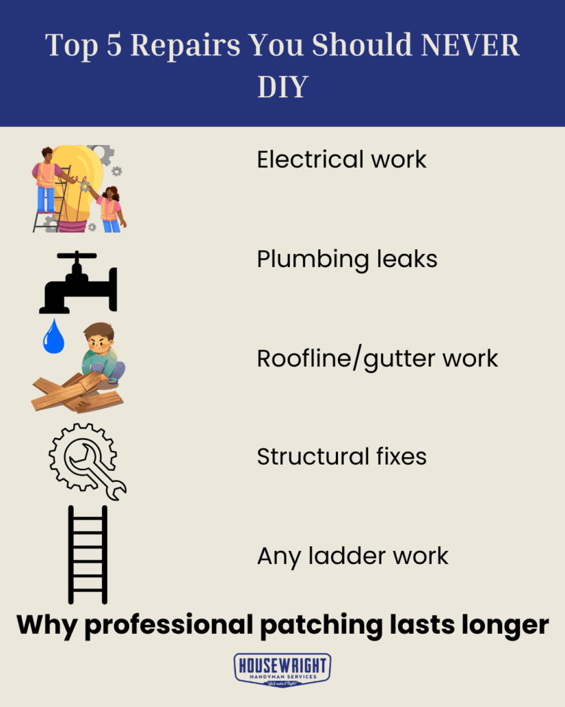 Top 5 Repairs You Should NEVER DIY