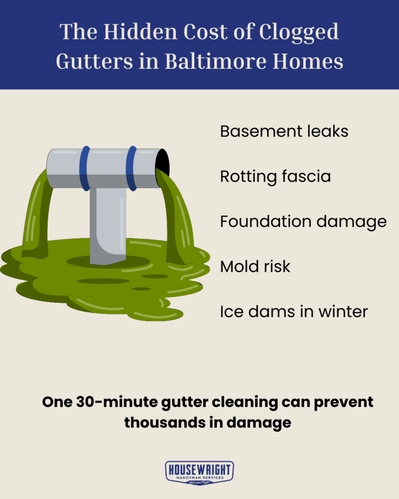 The Hidden Cost of Clogged Gutters in Baltimore Homes